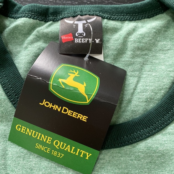 NWT John Deere Farm Hard…or go home Tee. Beefy Brand Tee. Various Sizes - Picture 2 of 8